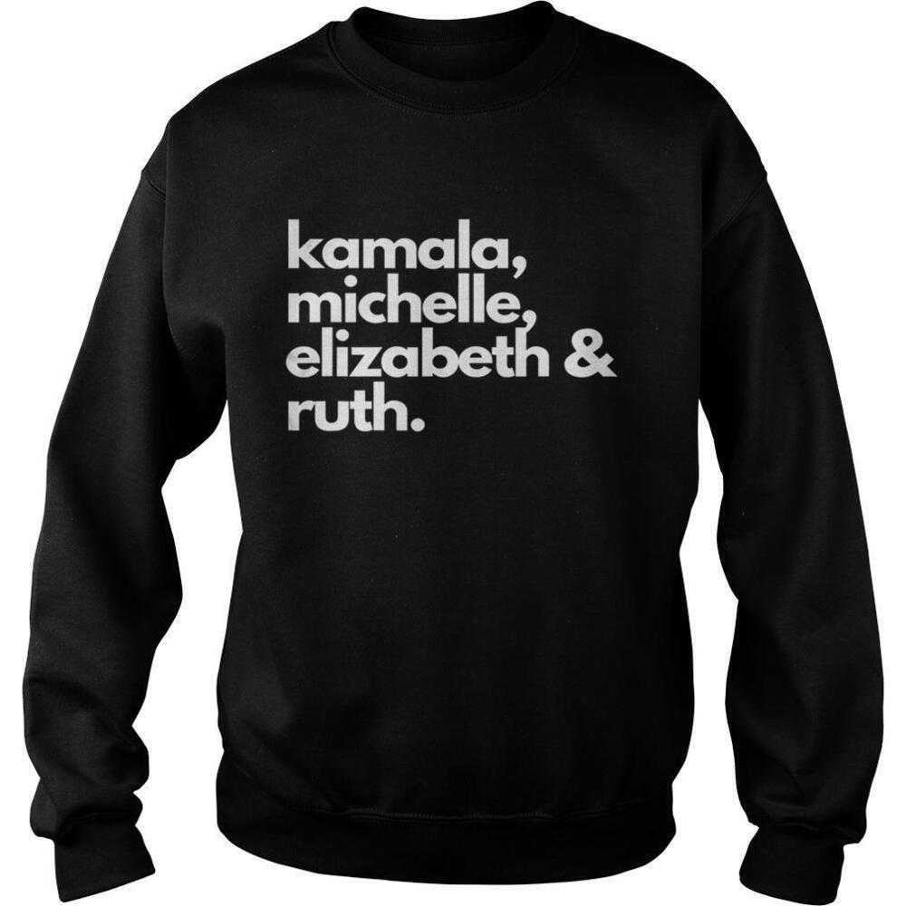 Feminist Political Icon Kamala Michelle Rbg Elizabeth Sweatshirt